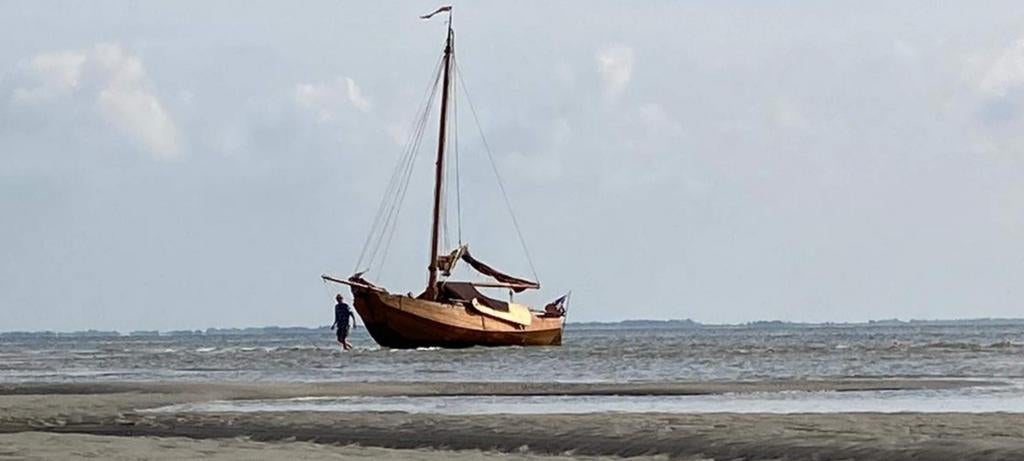 Eiken Van Der Meulen vissermanschouw 8x3x0,55m, Ophalen of Verzenden, Gebruikt, Hout, Diesel