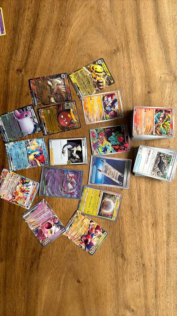 Pokemon Japans & Koreaans, Hobby en Vrije tijd, Ophalen of Verzenden, Zo goed als nieuw, Meerdere kaarten