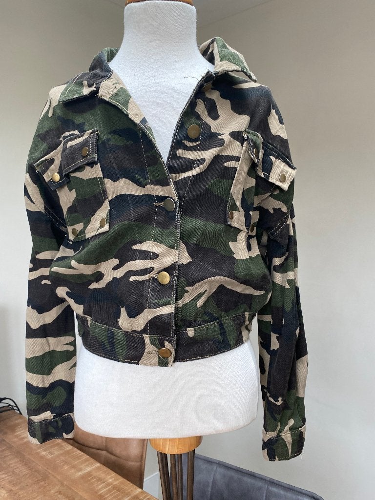 SHEIN army jasje (kort model) NIEUW maat XS DS, Nieuw, Ophalen of Verzenden, Jasje, Maat 34 (XS) of kleiner