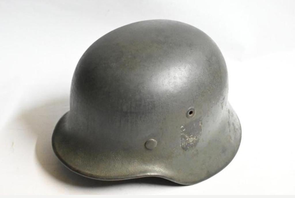 Duitse m40 single decal helm origineel!, Verzamelen, Ophalen of Verzenden, Landmacht, Duitsland, Helm of Baret