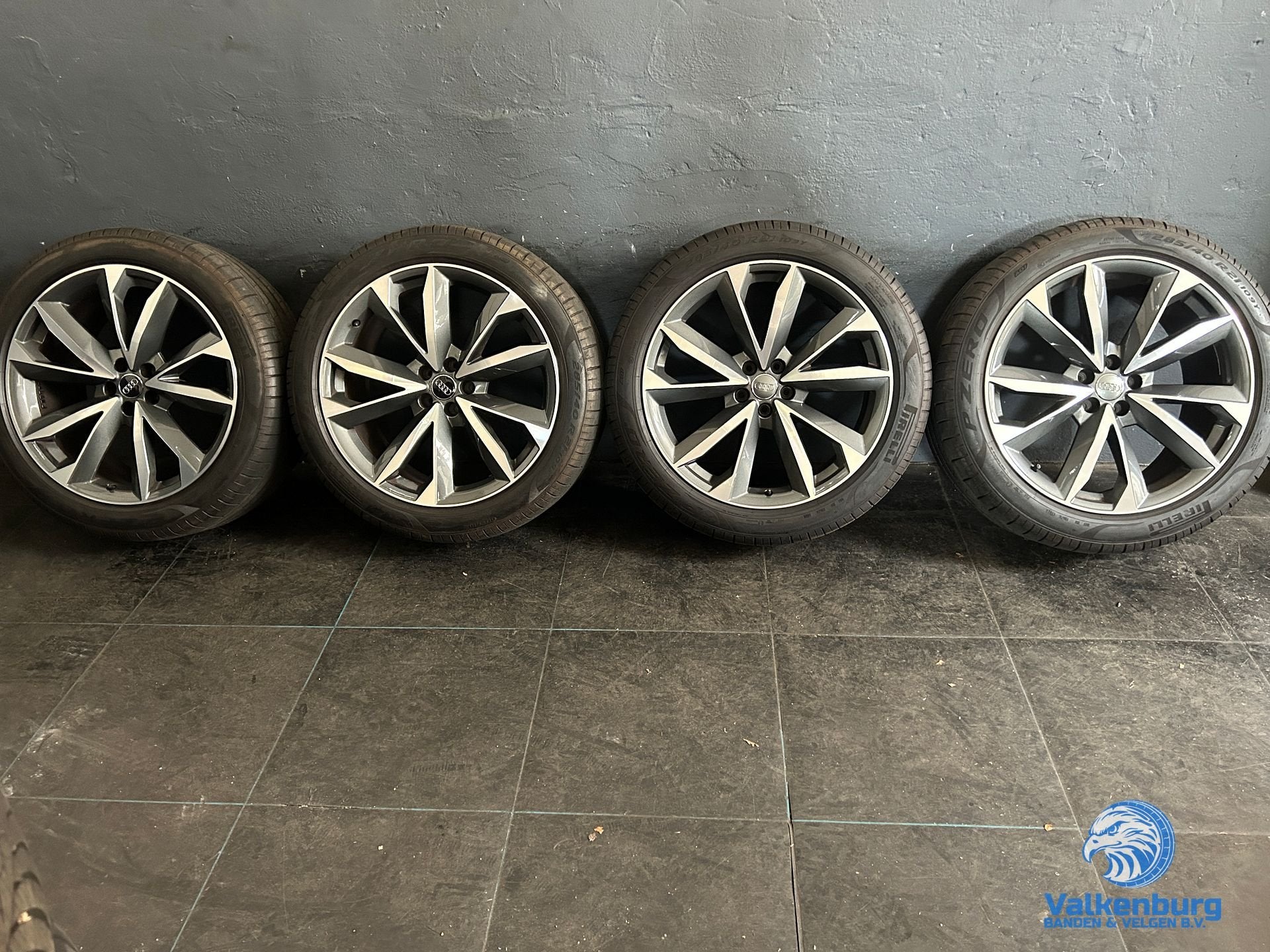 8mm! Originele Audi Q7 SQ7 4M 21 inch antraciete velgen 5x11, Gebruikt, -, 285 mm, -