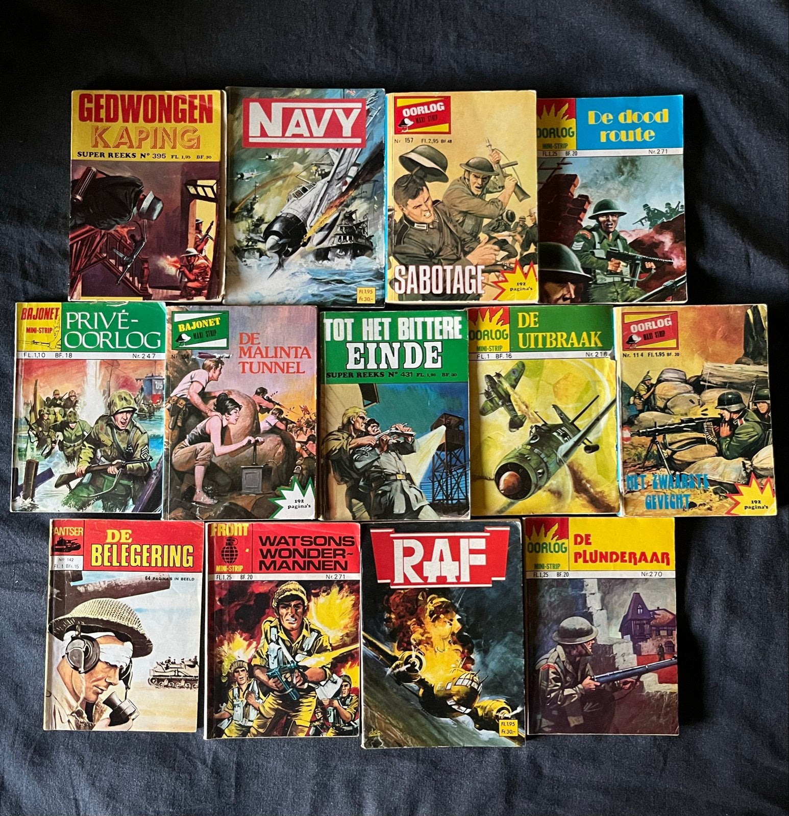 Collectie Oorlog en Avontuur Stripboeken (12 stuks), Ophalen of Verzenden, 1945 tot heden, Gelezen, Overige onderwerpen