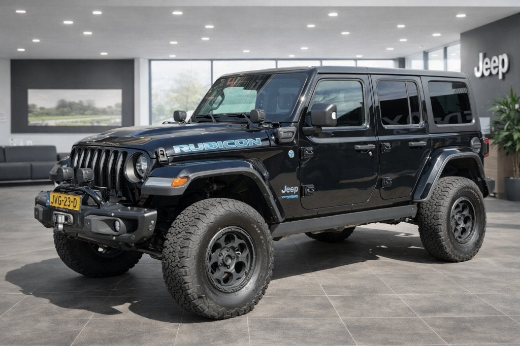 JEEP WRANGLER 4XE 380 UNLIMITED RUBICON FALCON FULL OPTIONS!, Automaat, 1995 cc, 4 cilinders, Zwart