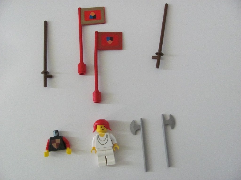 Lego Accessoires en figuren van set 383 Riddertoernooi, Lego, Accessoire, Ophalen of Verzenden, Zo goed als nieuw