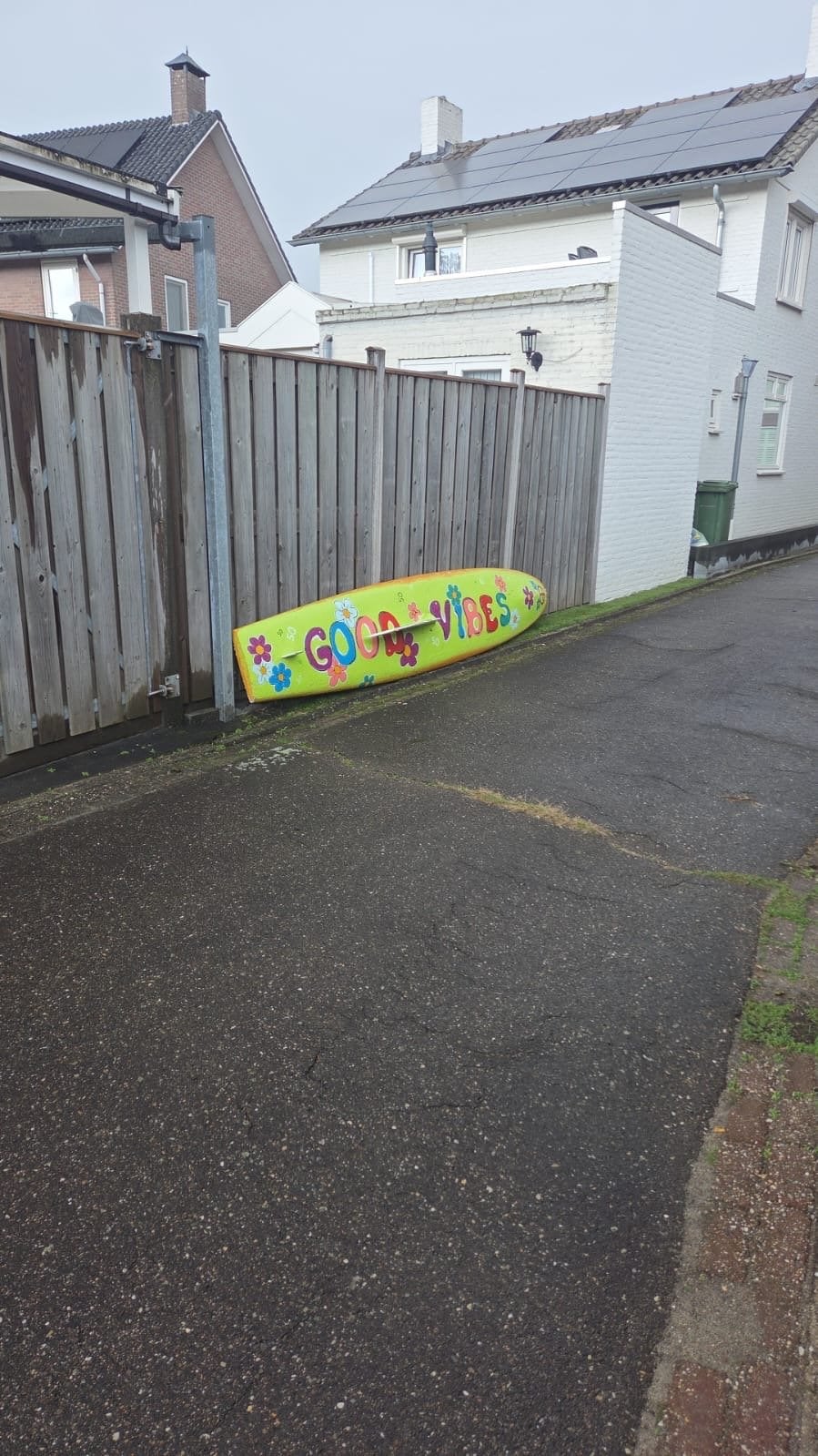 Decoratief Surfboard 'Good Vibes' - Uniek Kunstobject, Ophalen of Verzenden, Gebruikt, Overige typen