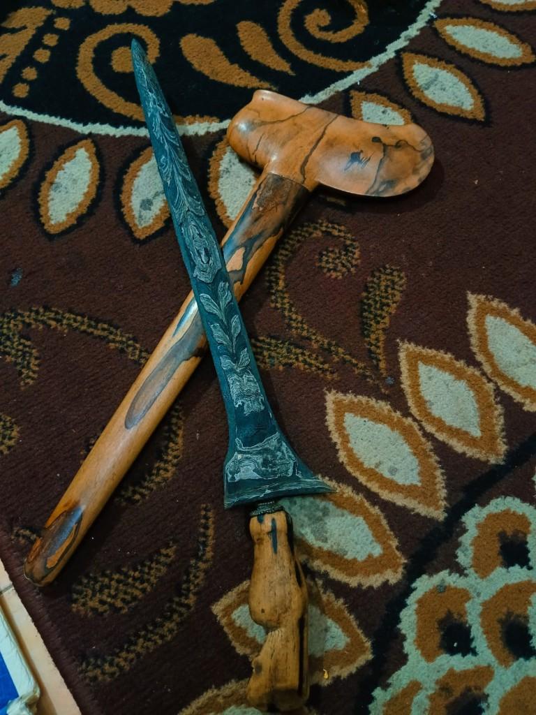 Antieke Keris Brojol Triwarna Tripamor Pari Sawuli SVG59, Verzenden