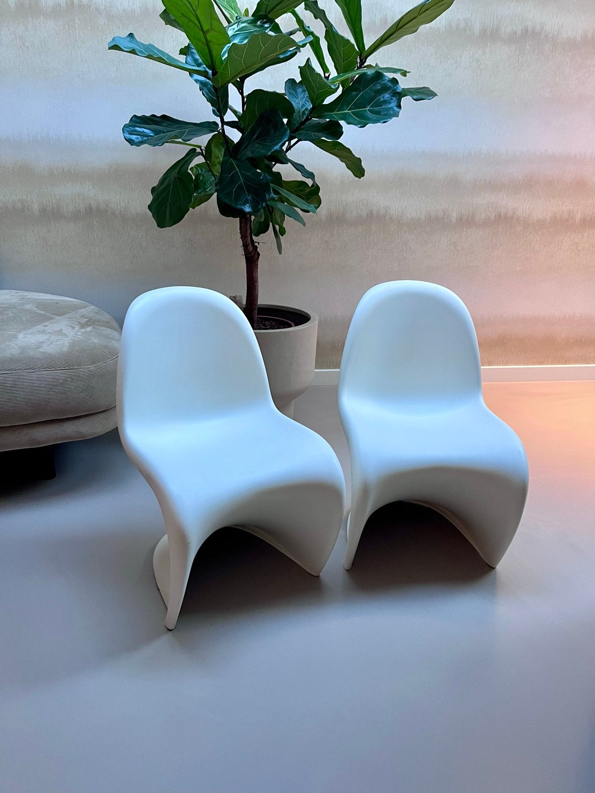 2 Vitra Panton junior- Wit, Ophalen, Kunststof, Twee, Wit
