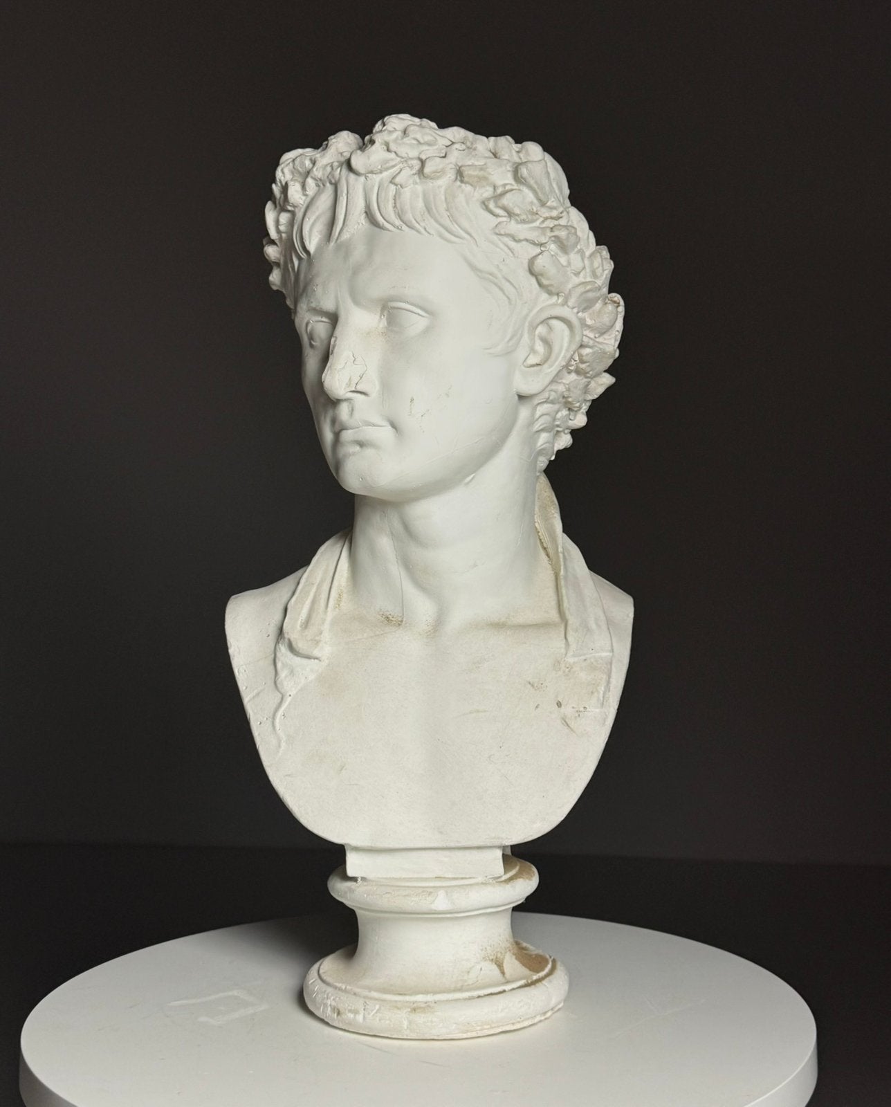 Buste gips Keizer Augustus, Antiek en Kunst, Ophalen of Verzenden