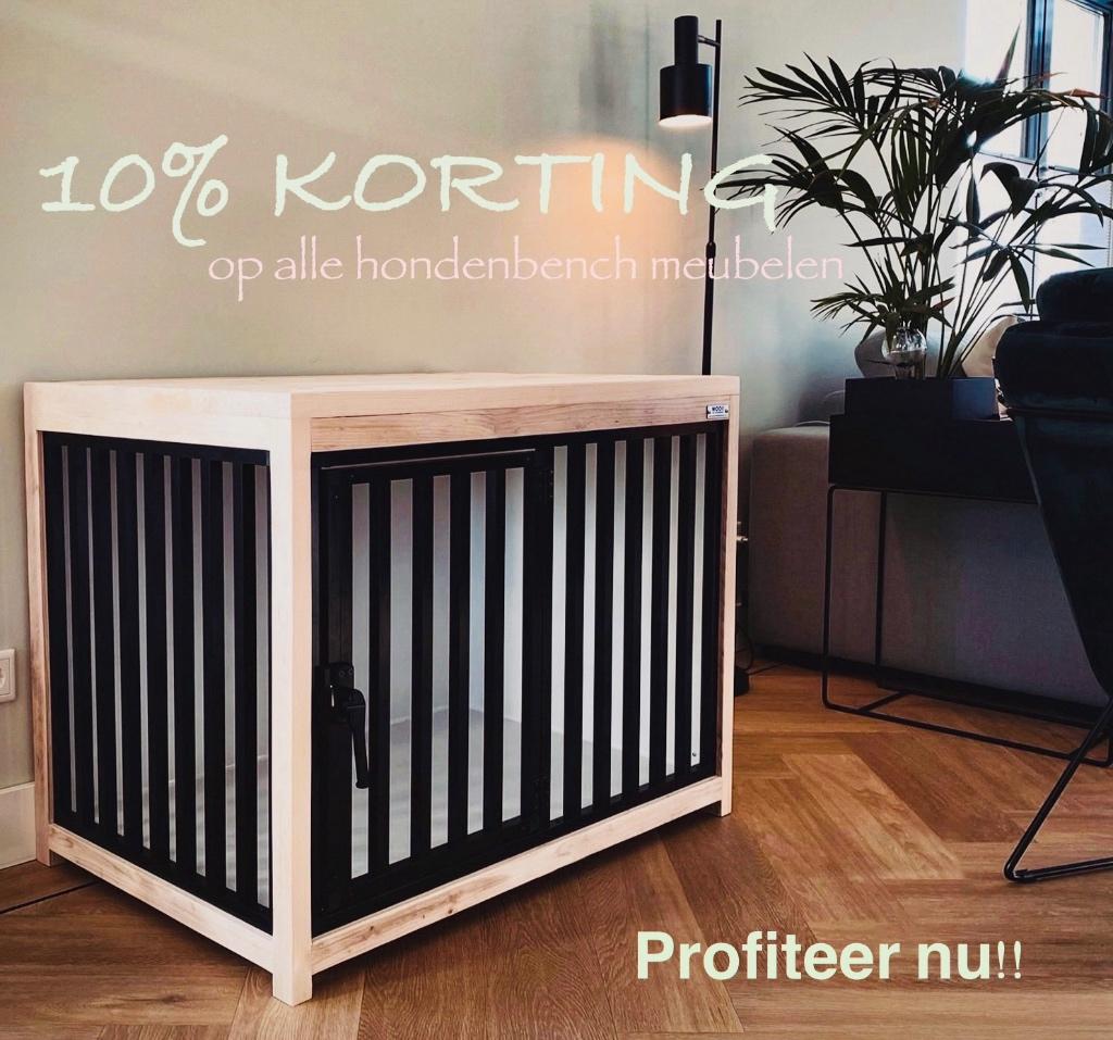 10% KORTING op alle hondenbench meubelen, Dieren en Toebehoren, Hondenbenches, Ophalen of Verzenden, Nieuw