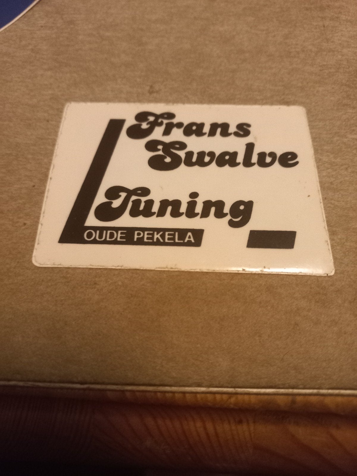 Frans Swalve Tuning Oude Pekela Sticker, Verzamelen, Ophalen of Verzenden