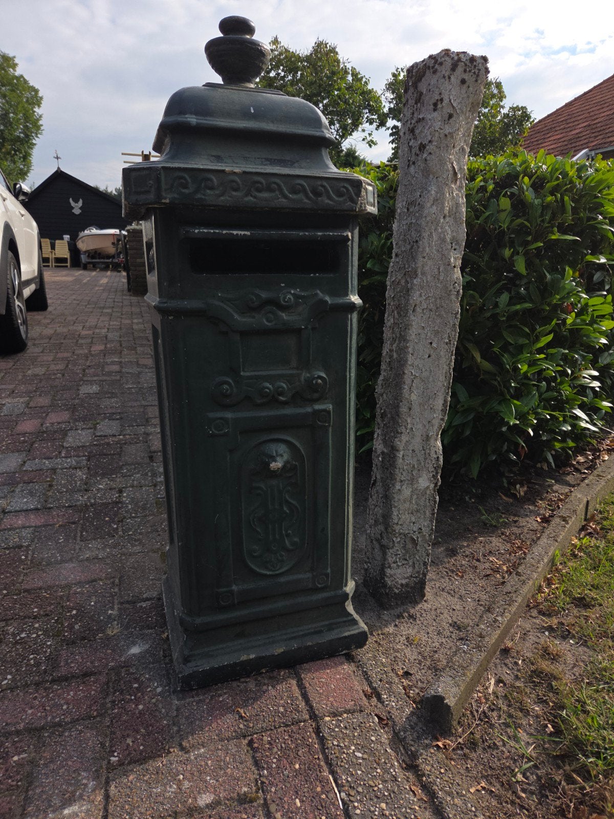 Brievenbus - Staand model, Tuin en Terras, Brievenbussen, Ophalen, Gebruikt, Beton, Staande brievenbus