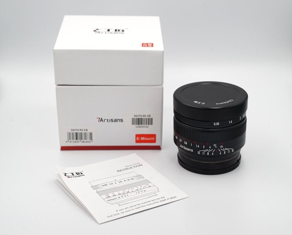 7Artisans 50mm f0.95 Sony E-mount, Ophalen, Sony E-mount, Sony, Zo goed als nieuw