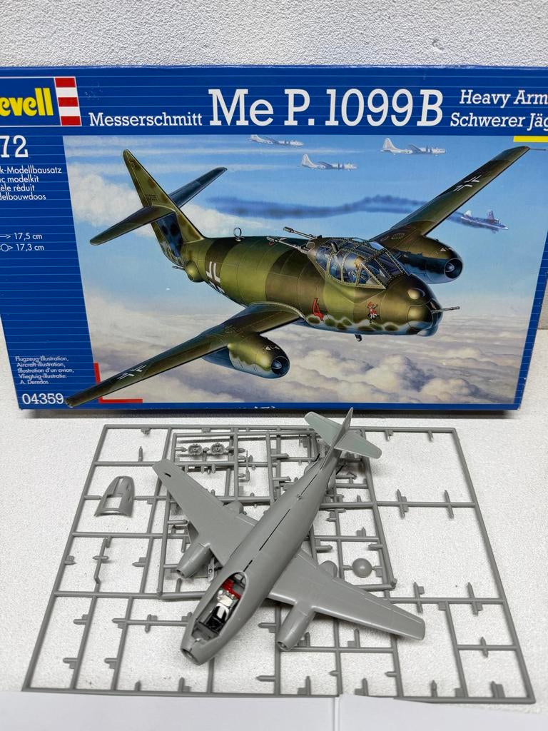 Revell Messerschmitt Me P.1099B Bouwpakket 1:72, 1:72 tot 1:144, Revell, Ophalen of Verzenden, Zo goed als nieuw