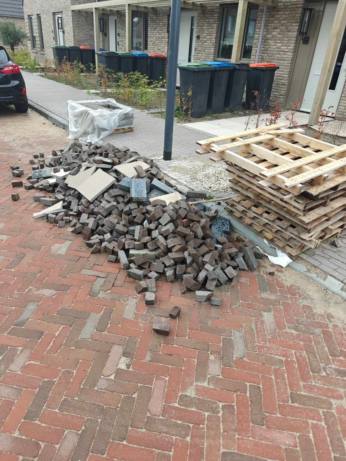 gebruikte bestrating - Gratis, Tuin en Terras, Minder dan 3 m³, Ophalen