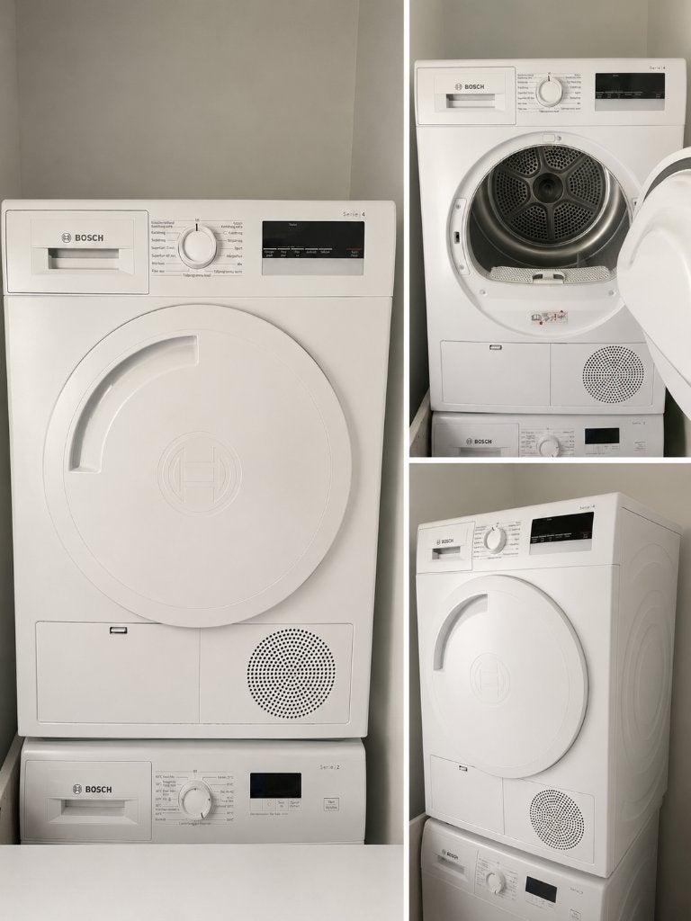 Bosch Serie 4 warmtepompdroger, Ophalen, 6 tot 8 kg, Gebruikt, Minder dan 85 cm