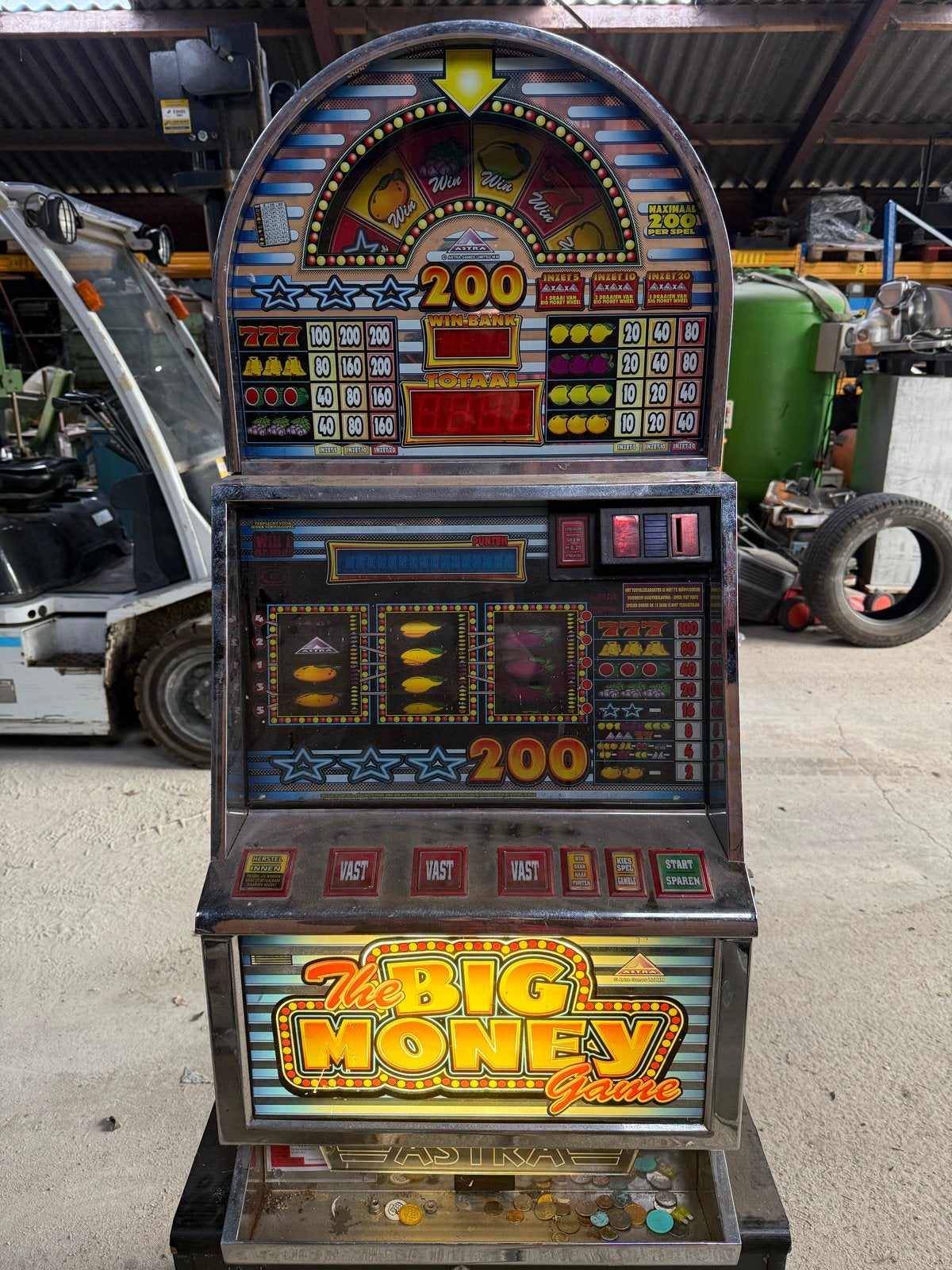 Big Money Gokkast Opknapper - Ideaal voor Man Cave, Verzamelen, Ophalen, O, O, Euro