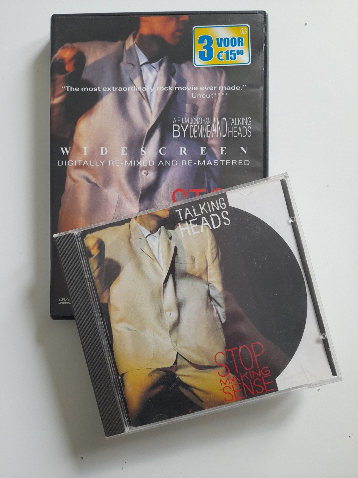 Talking Heads - stop making sense - dvd en cd, Ophalen of Verzenden, Zo goed als nieuw, Poprock