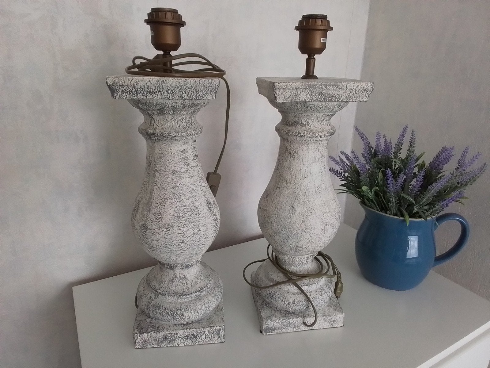 landelijke baluster tafellampen, Ophalen, Landelijk