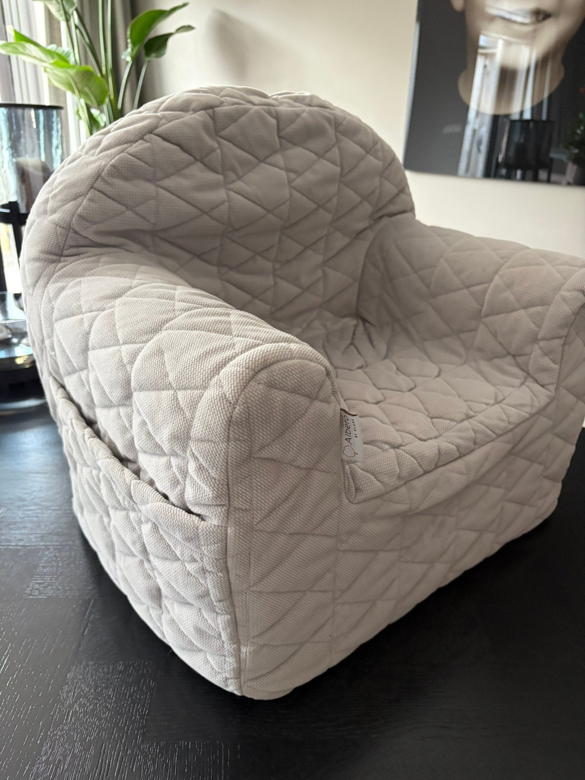 Albero kinderfauteuil grijs, Ophalen, Zo goed als nieuw, Grijs