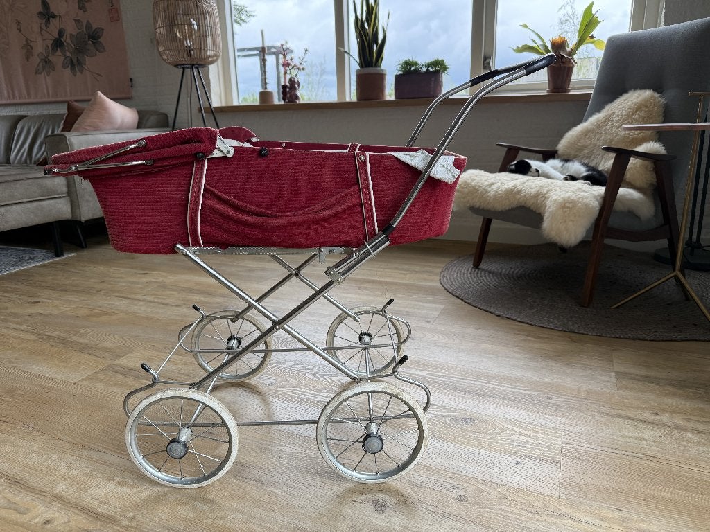 Poppenwagen met spaakwielen, Ophalen, Gebruikt, Babypop
