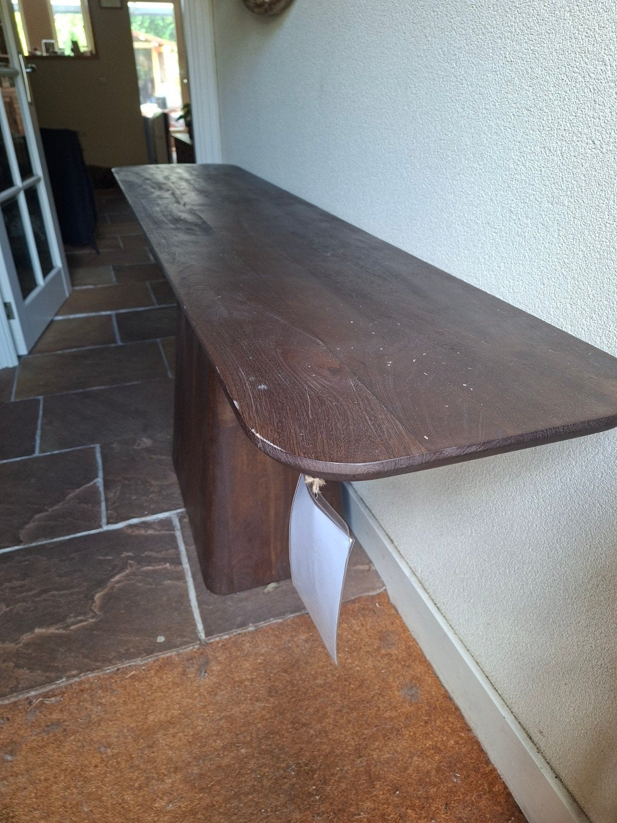 Mango Houten Sidetable 180x40 cm - Aron Model, Ophalen, Modern, Robuust, Nieuw, 150 tot 200 cm