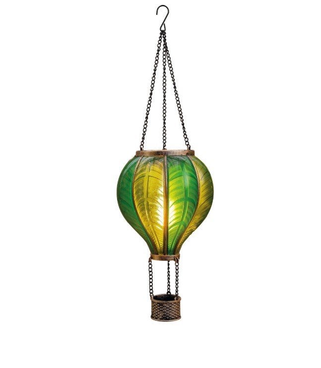 Solar hanglamp Luchtballon (2 stuks, blauw & groen, nieuw), Zonne-energie, Kunststof, Minder dan 50 watt, Nieuw