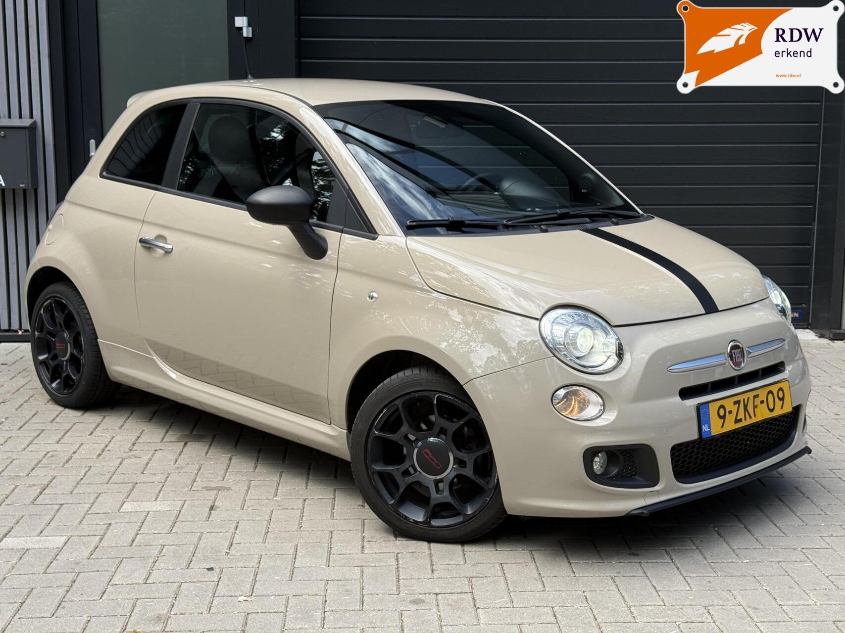 Fiat 500 0.9 TwinAir Turbo 500S, Voorwielaandrijving, Stof, Gebruikt, Bruin
