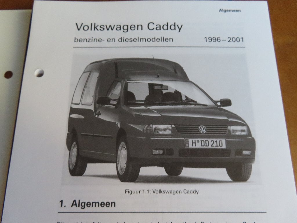 Vraagbaak Volkswagen Caddy benzine, diesel 1996-2001 280 blz, Ophalen of Verzenden