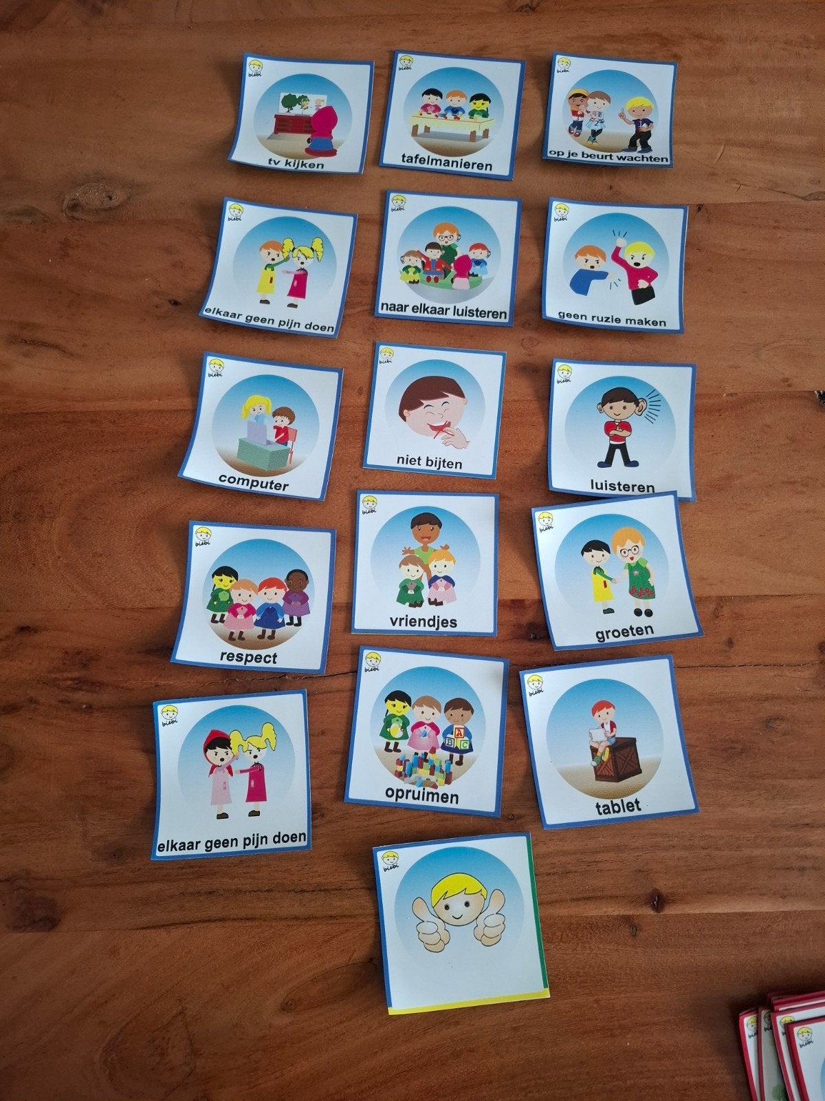100 Dagritme kaarten met magnetische achterkant, Ophalen of Verzenden, Zo goed als nieuw