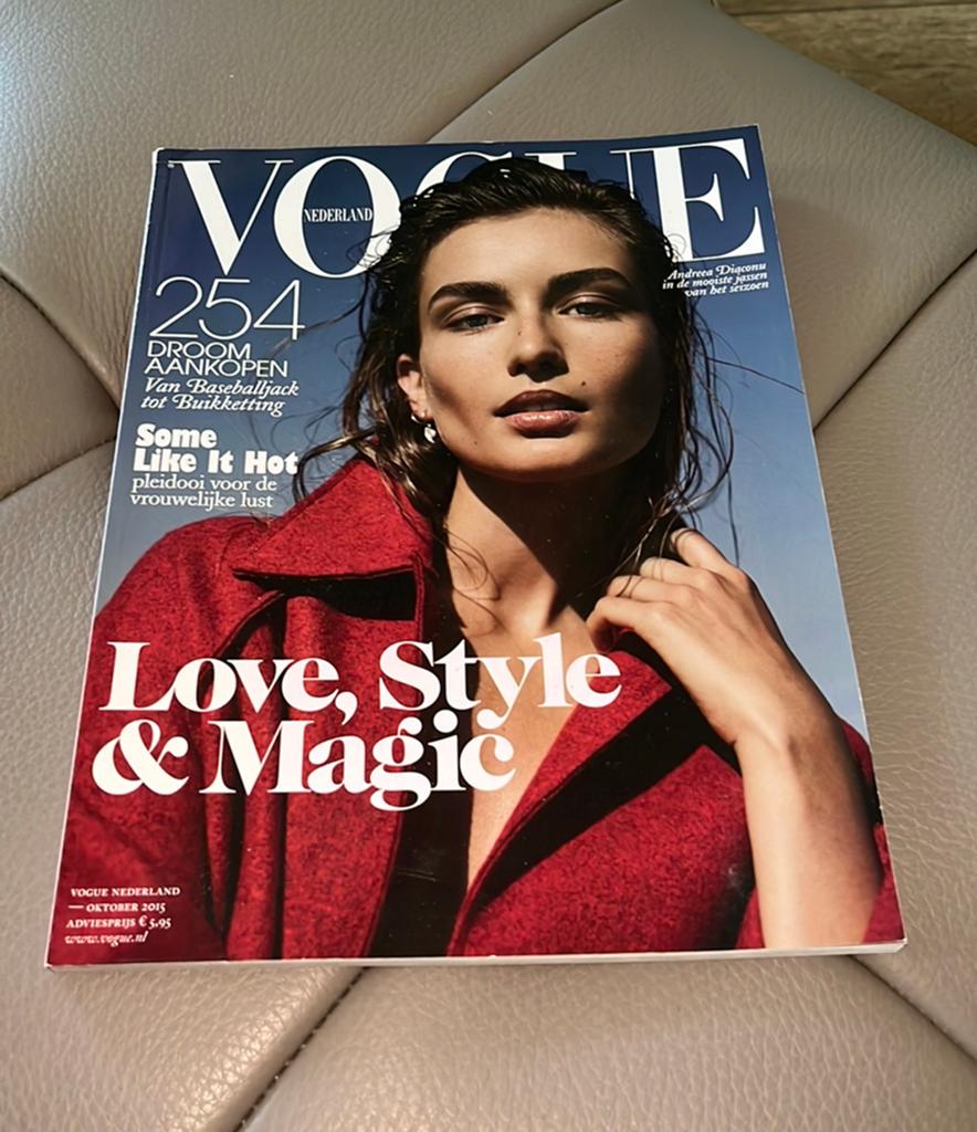 Vogue nl magazine 2015 Andrea Diaconu Rare!, Verzamelen, Tijdschriften, Kranten en Knipsels, Ophalen of Verzenden, 1980 tot heden