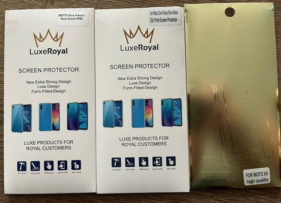 Screen protector moto 2x one vision 1x x4, Ophalen of Verzenden, Nieuw