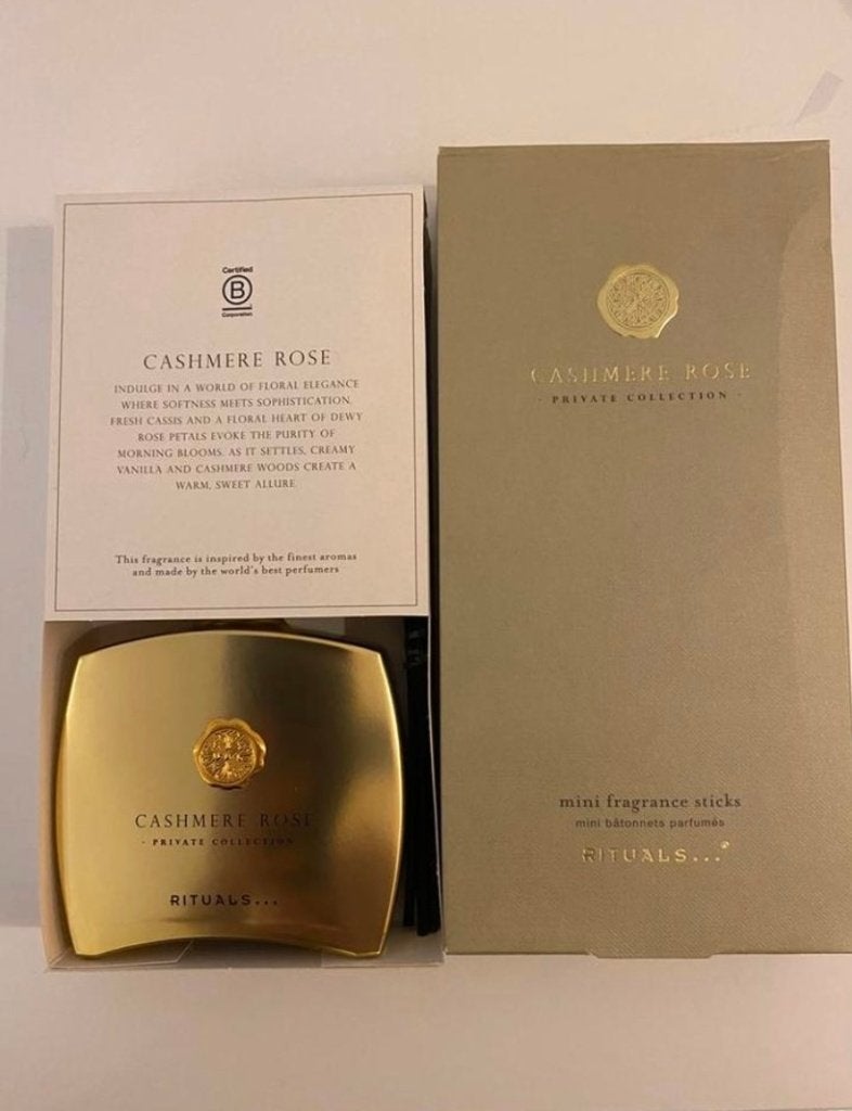 Cashmere Rose Rituals geurstokjes fragrance sticks goud, Huis en Inrichting, Verzenden, Goud, Rituals