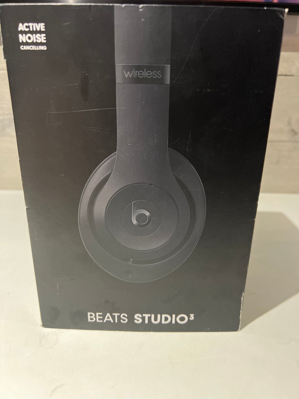 Beats Studio3 Wireless Koptelefoon - Zwart (Nieuw in doos), N, N, Bluetooth, Beats