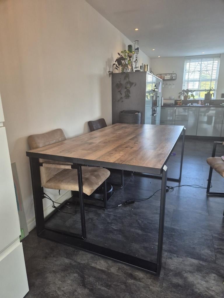 eettafel 184-100 cm, Ophalen, 50 tot 100 cm, Zo goed als nieuw, 150 tot 200 cm