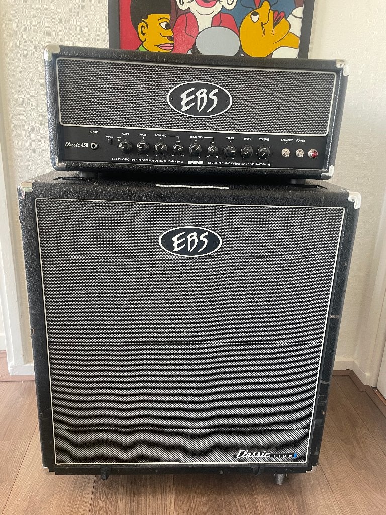 EBS Classic 450 + EBS ClassicLine 410, Muziek en Instrumenten, Ophalen, Zo goed als nieuw, Basgitaar, 100 watt of meer