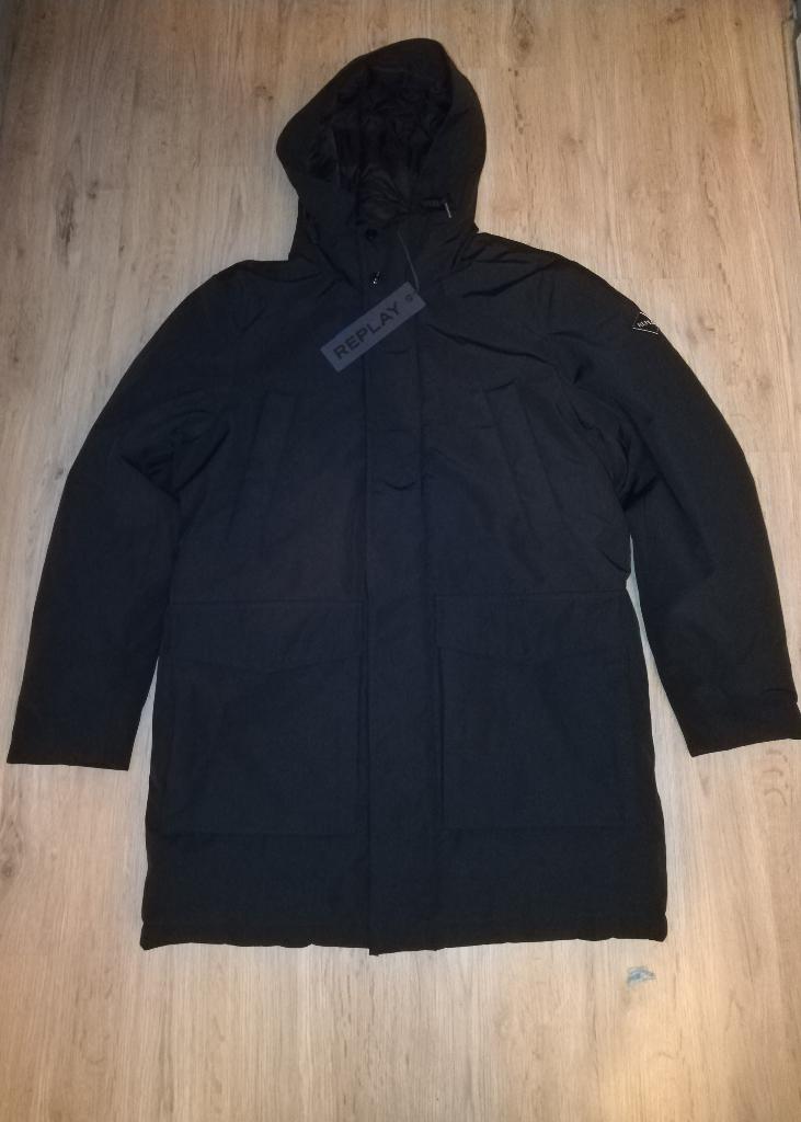 Replay Winterjas Zwart Maat XS (nieuw), Kleding | Heren, Jassen | Winter, Ophalen, Zwart, Nieuw, Replay