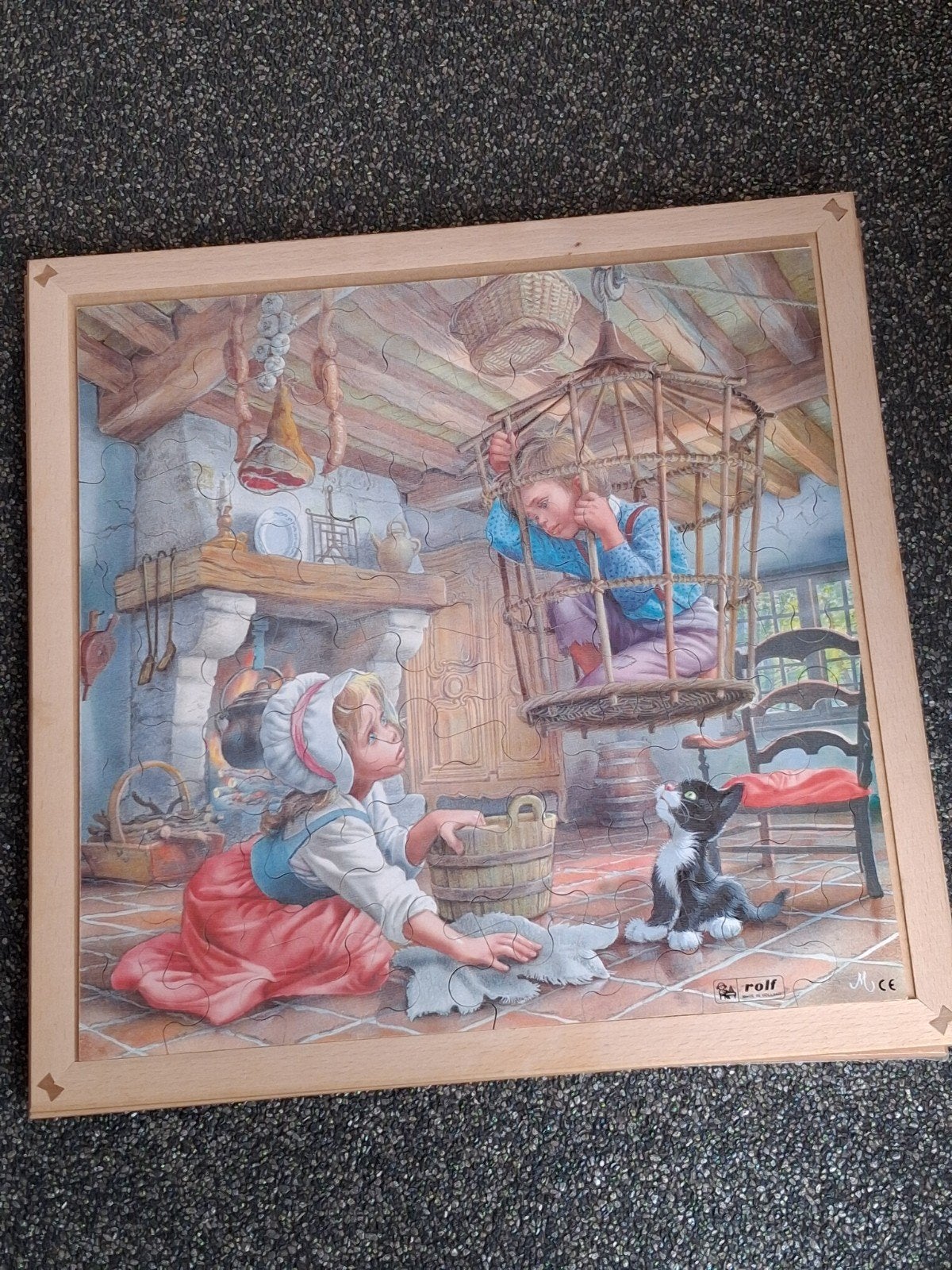 JAKLIEN ROLF PUZZEL HANS EN GRIETJE 64 STUKJES 40 X 40 CM, Ophalen of Verzenden
