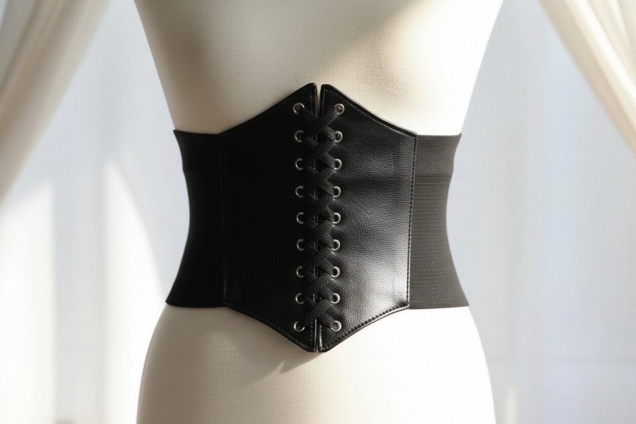 Stijlvolle zwarte corset riem – taille accent accessoire, Ophalen of Verzenden