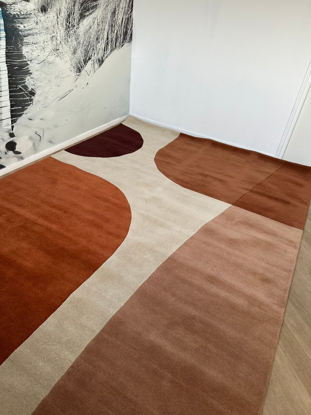 Brinker Lipari Ascento burgundi wol XXL 240/340, Ophalen, 200 cm of meer, Rechthoekig, Nieuw
