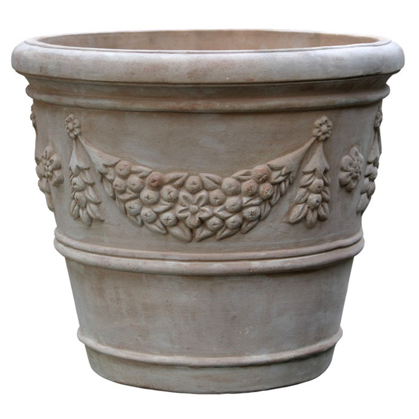 terracotta " florentine " 60 x 51 cm, Ophalen, Rond, Nieuw, Binnen