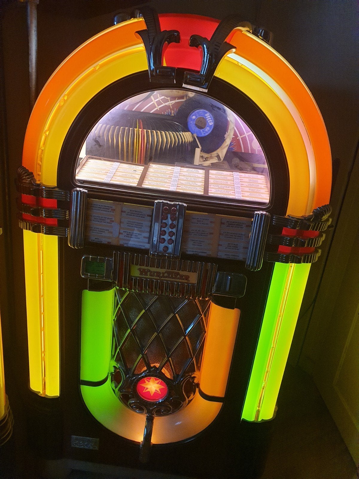 Wurlitzer 1015 OMT Vinyl Jukebox., Verzamelen, Met singles, Ophalen of Verzenden, Zo goed als nieuw, Wurlitzer