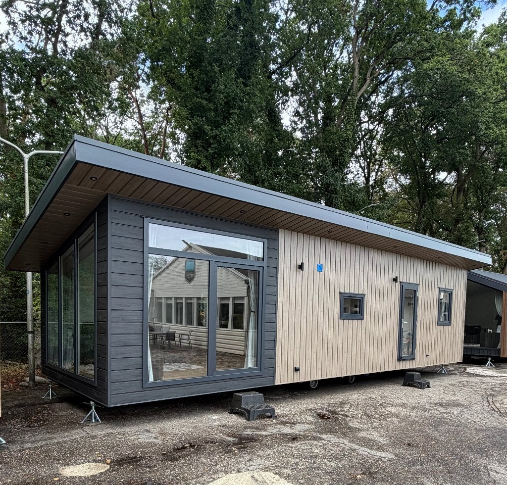 Chalet te koop : Evolution Avalon 1200x400 *NIEUW MODEL*, Caravans en Kamperen, Tot en met 4