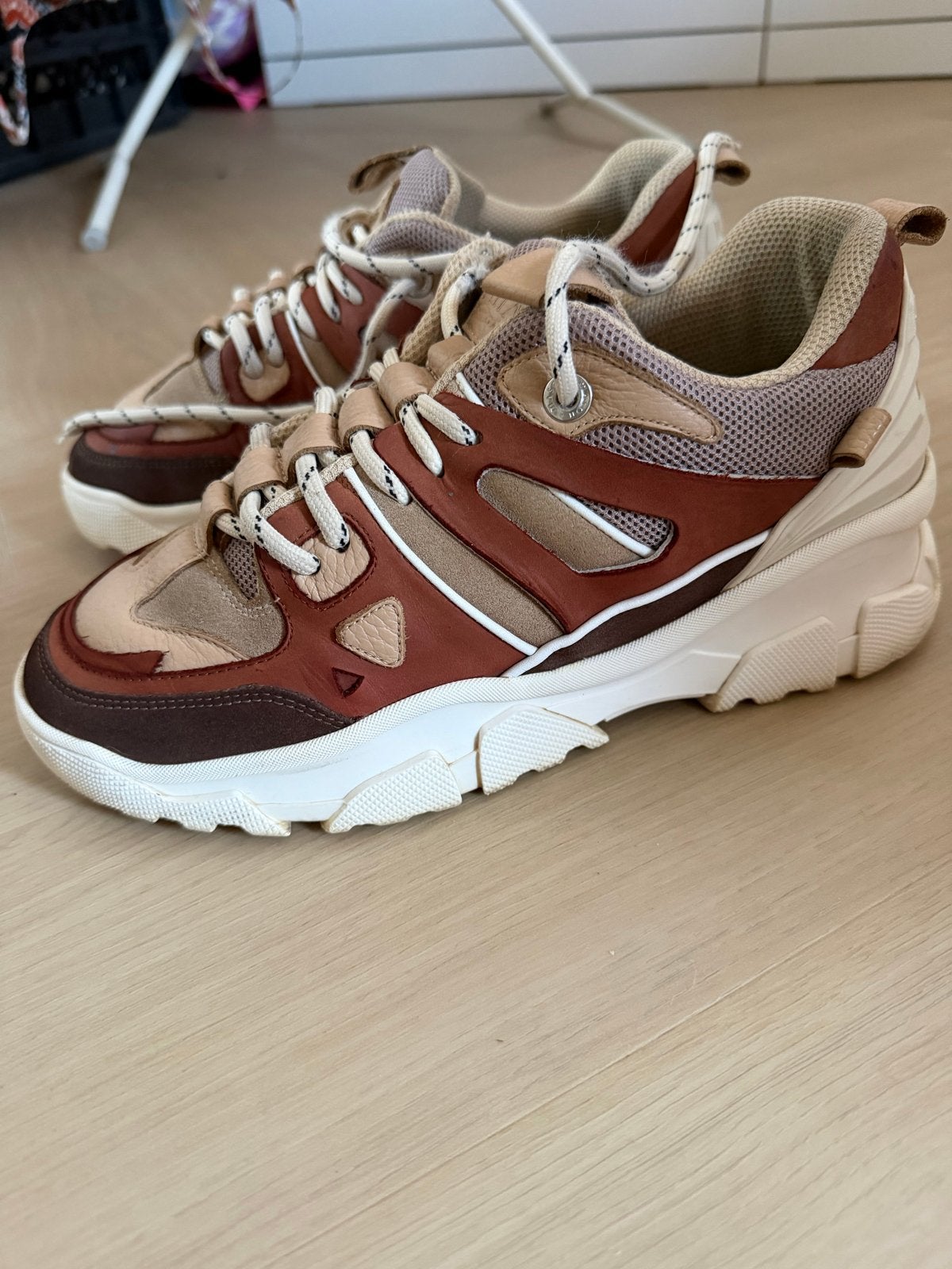 Mason Garments Genova sneakers maat 43, Ophalen of Verzenden, Zo goed als nieuw, Bruin, Sneakers of Gympen