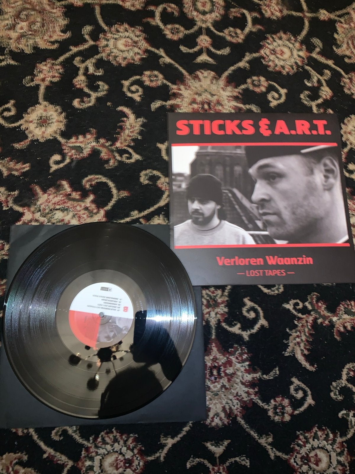 Sticks & A.R.T. - Verloren Waanzin Lost Tapes LP Opgezwolle, LP, Overige genres, Ophalen of Verzenden, Zo goed als nieuw
