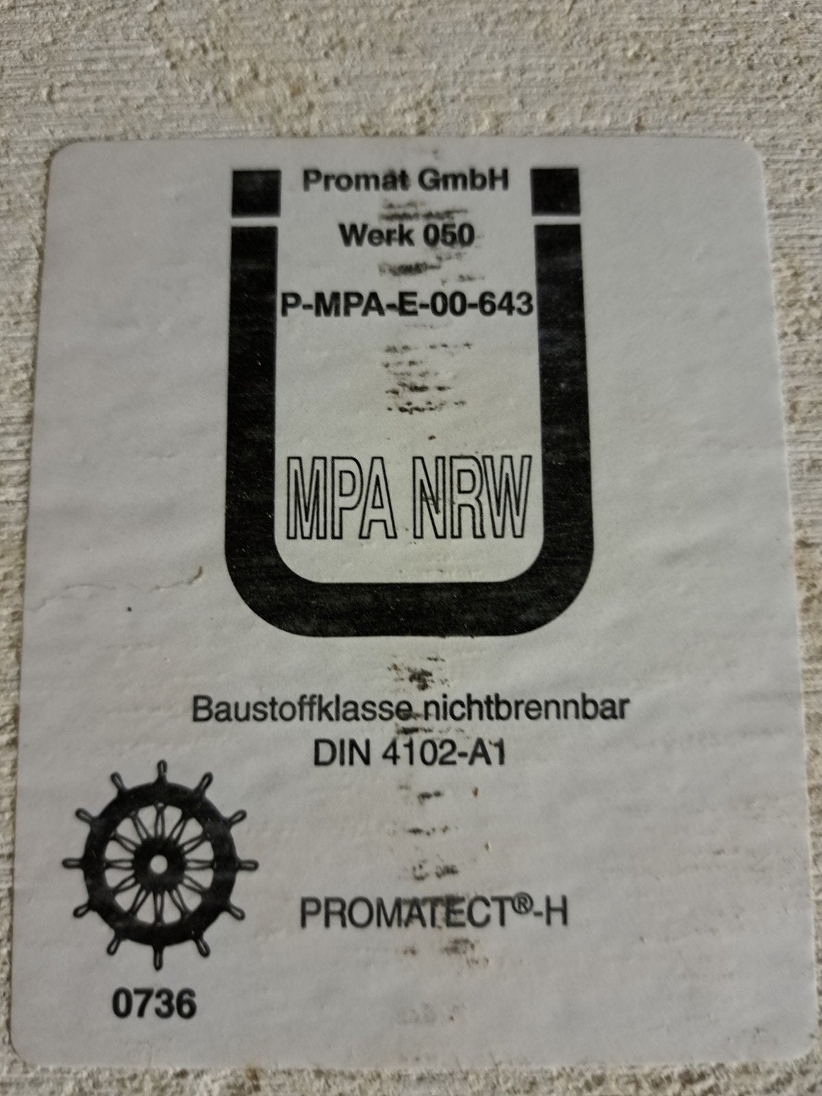Promatect brandvertragende platen minimaal 6 m2, Ophalen, Gebruikt, Overige materialen, Minder dan 20 mm
