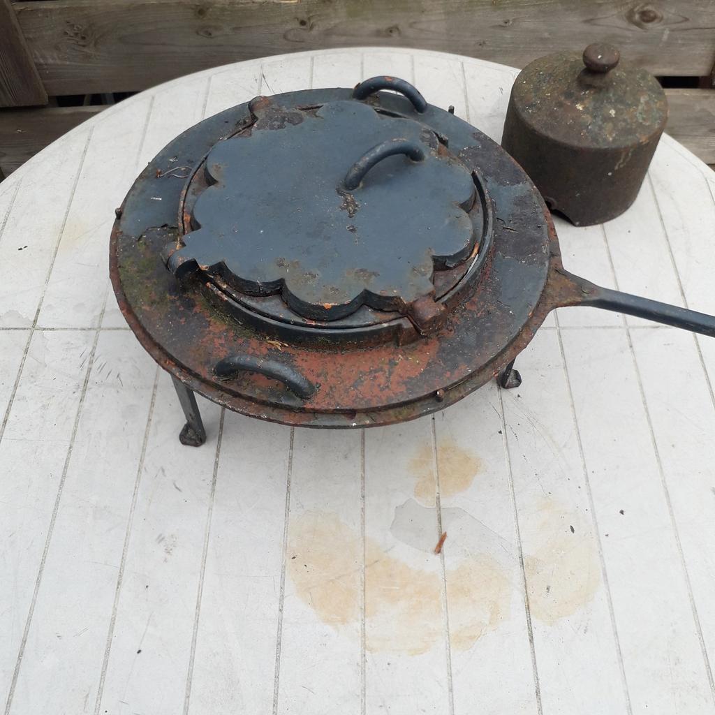 Belgische wafelijzer brocante voor de sier, Antiek en Kunst, Ophalen