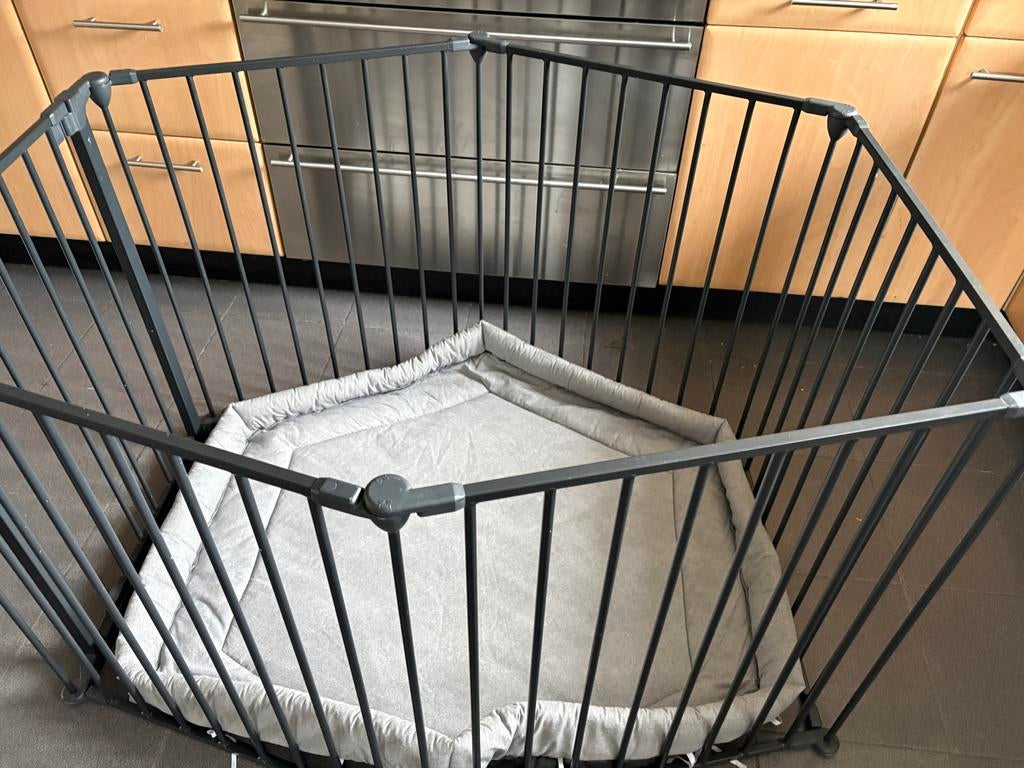Metalen grondbox met boxkleed, Ophalen, Gebruikt, Overige vormen, Boxkleed