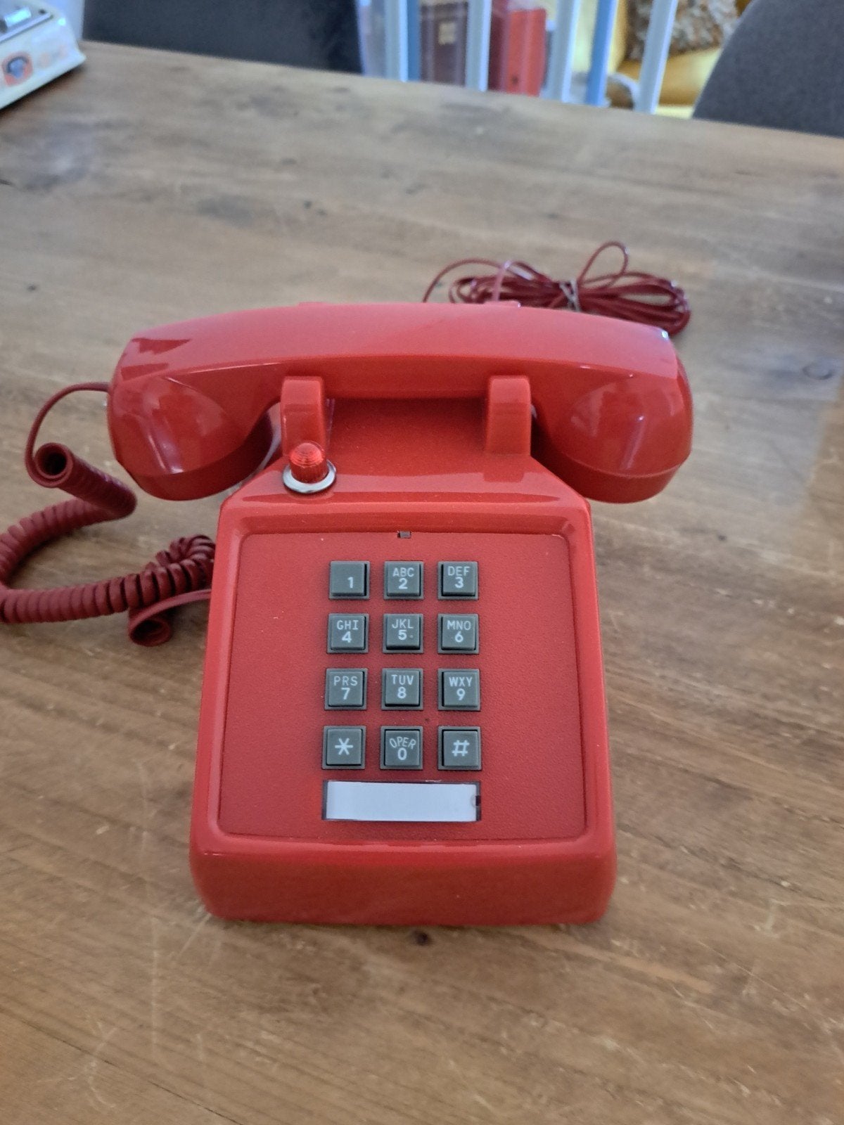 VINTAGE KNALRODE TELEFOON ALS NIEUW, Ophalen of Verzenden, Zo goed als nieuw