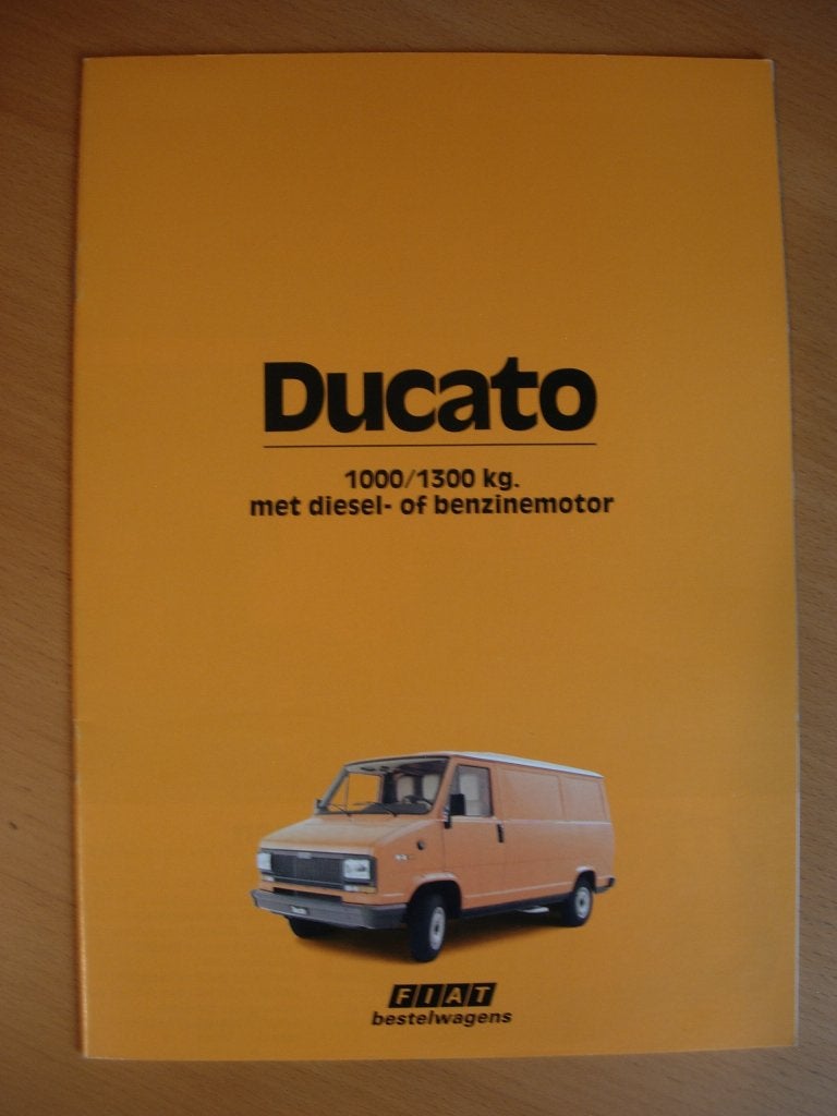 Fiat Ducato 1983 Brochure, Boeken, Ophalen of Verzenden, Zo goed als nieuw, Overige merken, Fiat