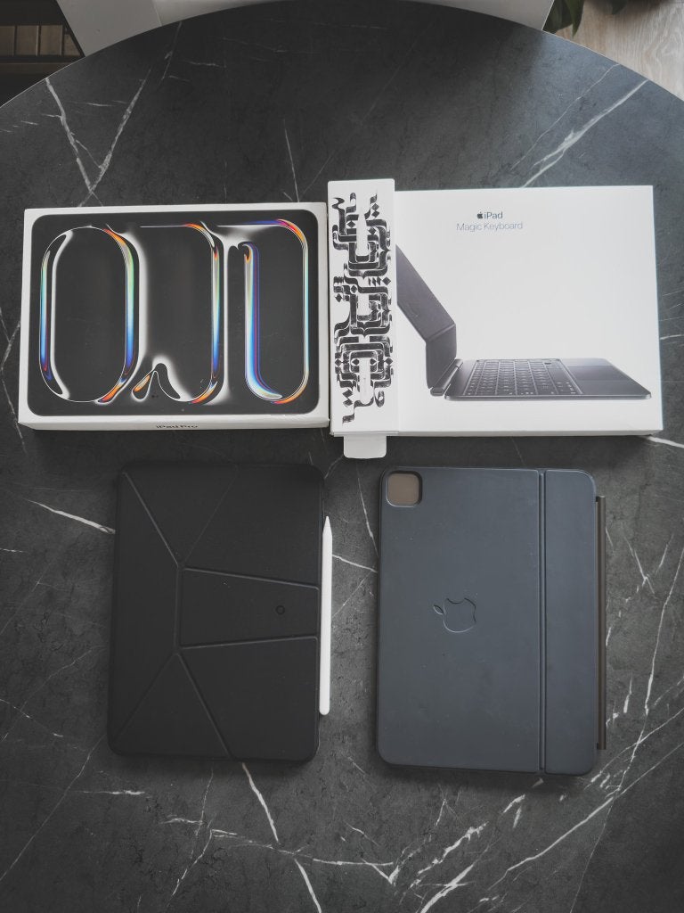 iPad Pro M4 256GB Space Gray + Magic Keyboard + Apple Pencil, Computers en Software, Ophalen, 11 inch, Zo goed als nieuw, Apple iPad Pro